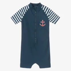 Playshoes Navy Blue Anchor Sun Suit (UPF50+) Sale