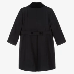 Ancar Navy Blue Classic Wool Coat Best