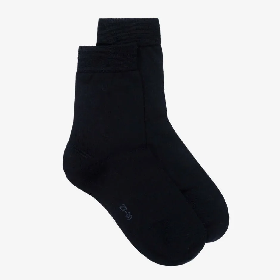 Falke Navy Blue Cotton Ankle Socks New