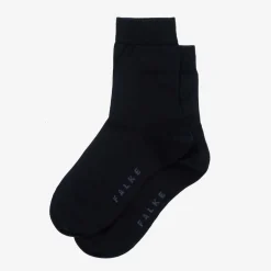 Falke Navy Blue Cotton Ankle Socks New