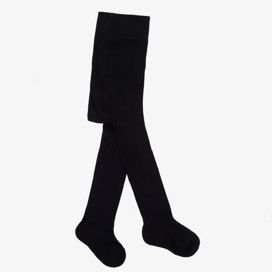 Falke Navy Blue Cotton Baby Tights Best