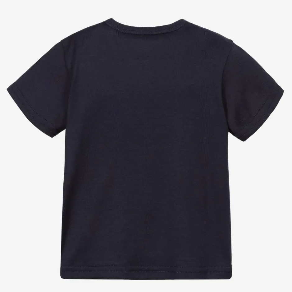 Dolce amp; Gabbana Navy Blue Cotton Baby T-Shirt Best