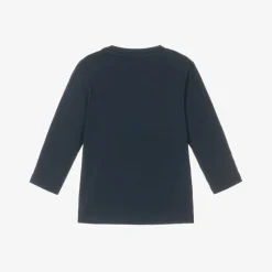 NAME IT Navy Blue Cotton Christmas Baby Top Sale