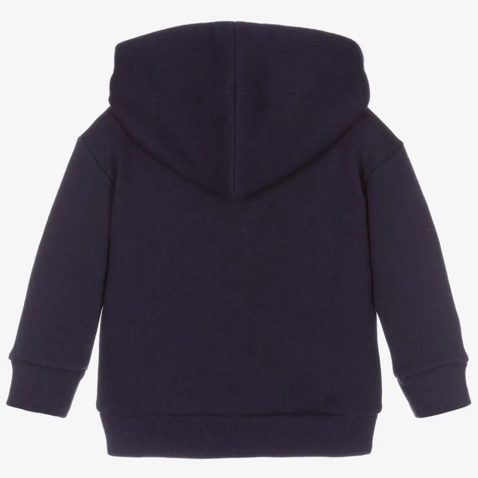 Gucci Navy Blue Cotton Logo Hoodie Hot