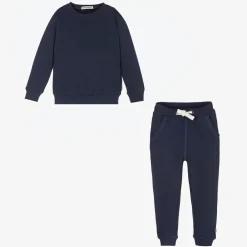 Minymo Navy Blue Cotton Tracksuit Hot