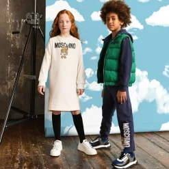 Moschino Kid-Teen Navy Blue Cotton Tracksuit