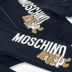 Moschino Kid-Teen Navy Blue Cotton Tracksuit