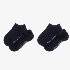 Tommy Hilfiger Navy Blue Cotton Trainer Socks (2 Pack) Best