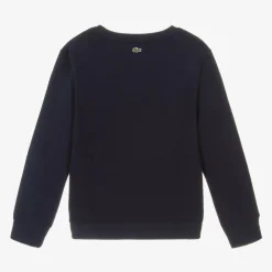Lacoste Navy Blue Cotton Varsity Sweatshirt Online