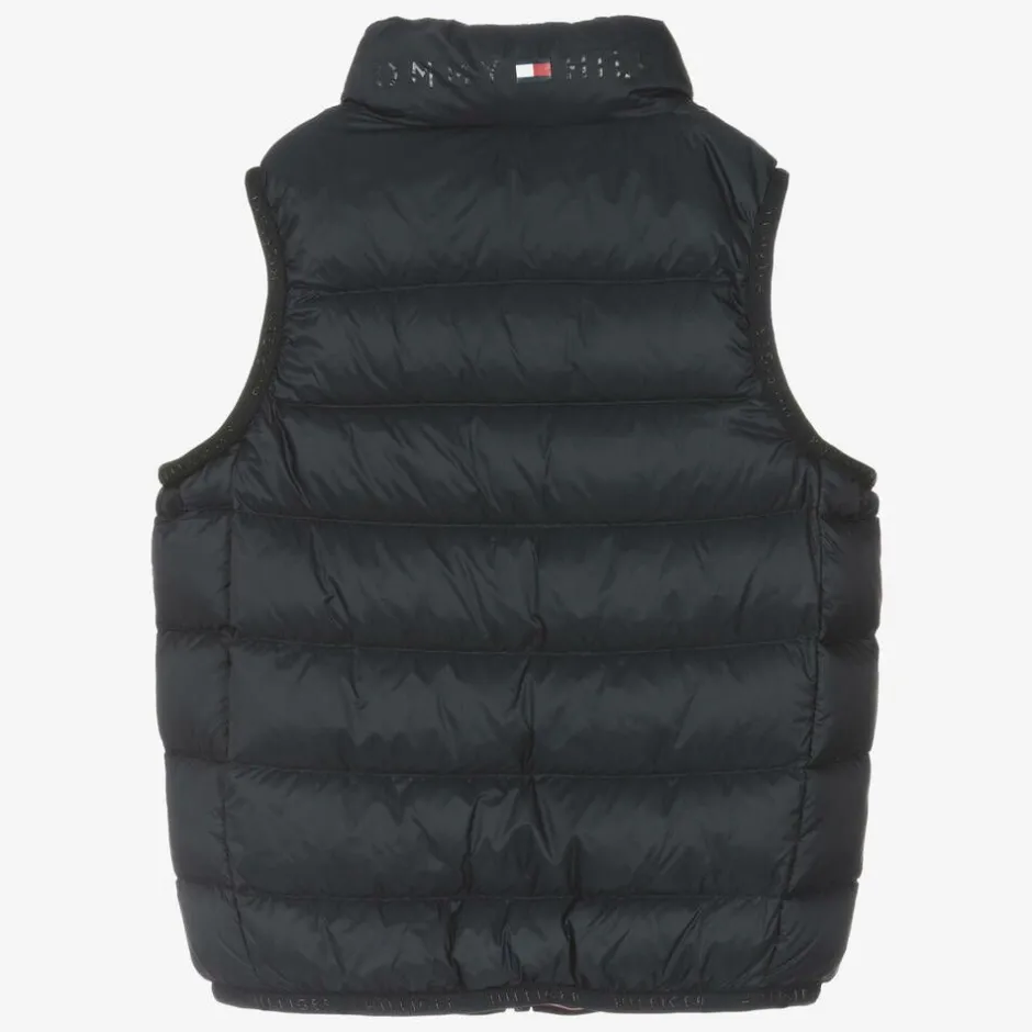 Tommy Hilfiger Navy Blue Down Padded Gilet Sale