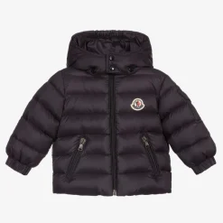 Moncler Enfant Navy Blue Down Padded Jacket Online