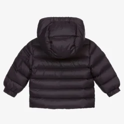 Moncler Enfant Navy Blue Down Padded Jacket Online