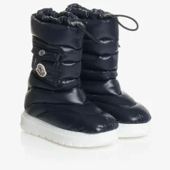 Moncler Enfant Navy Blue Down Pocket Boots Best
