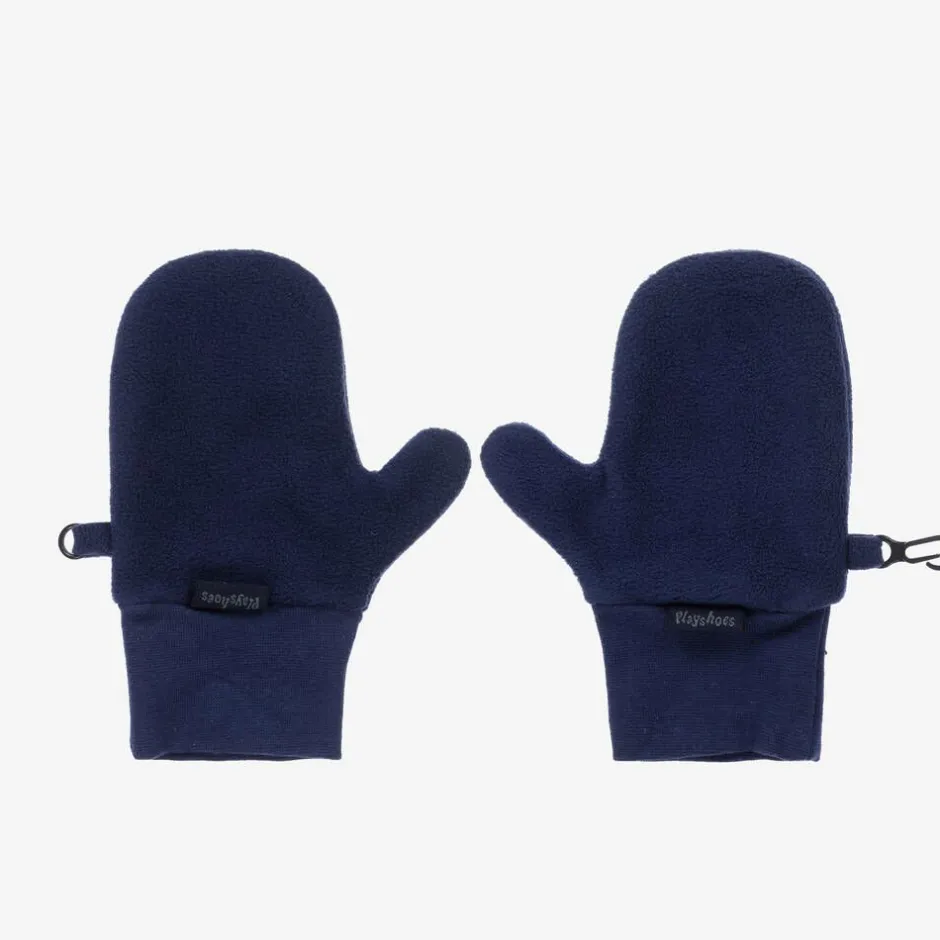 Playshoes Navy Blue Fleece Mittens Clearance