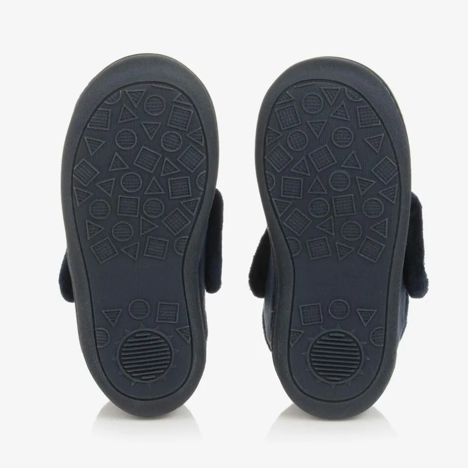 Chipmunks Navy Blue Fleece Monster Slippers Best