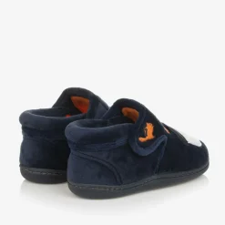 Chipmunks Navy Blue Fleece Monster Slippers Best