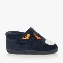 Chipmunks Navy Blue Fleece Monster Slippers Best
