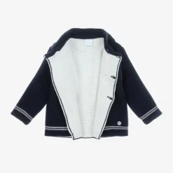 Artesanía Granlei Navy Blue Knitted Pram Coat Set Outlet