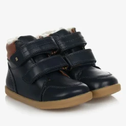 Bobux IWalk Navy Blue Leather Boots Outlet