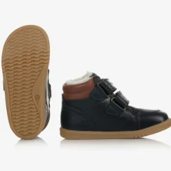 Bobux IWalk Navy Blue Leather Boots Outlet