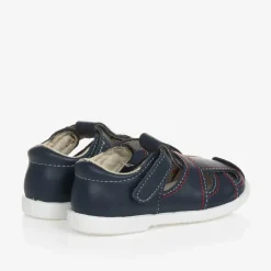 Childrens Classics Navy Blue Leather Sandals Discount
