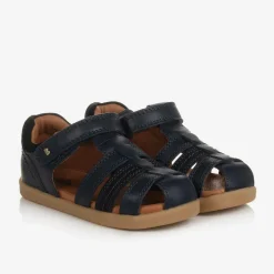 Bobux IWalk Navy Blue Leather Sandals Hot