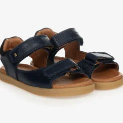 Bobux Kid + Navy Blue Leather Sandals Clearance