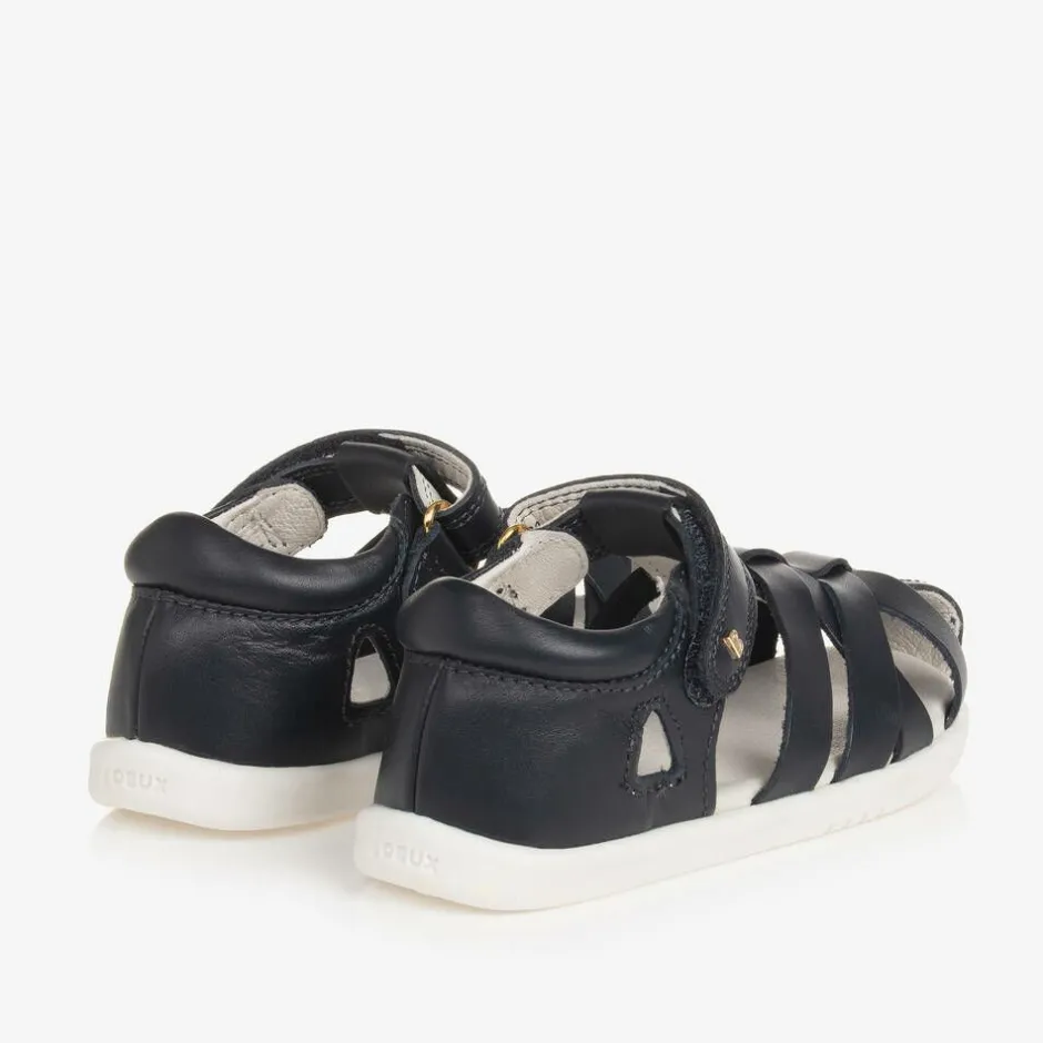 Bobux IWalk Navy Blue Leather Velcro Sandals Sale