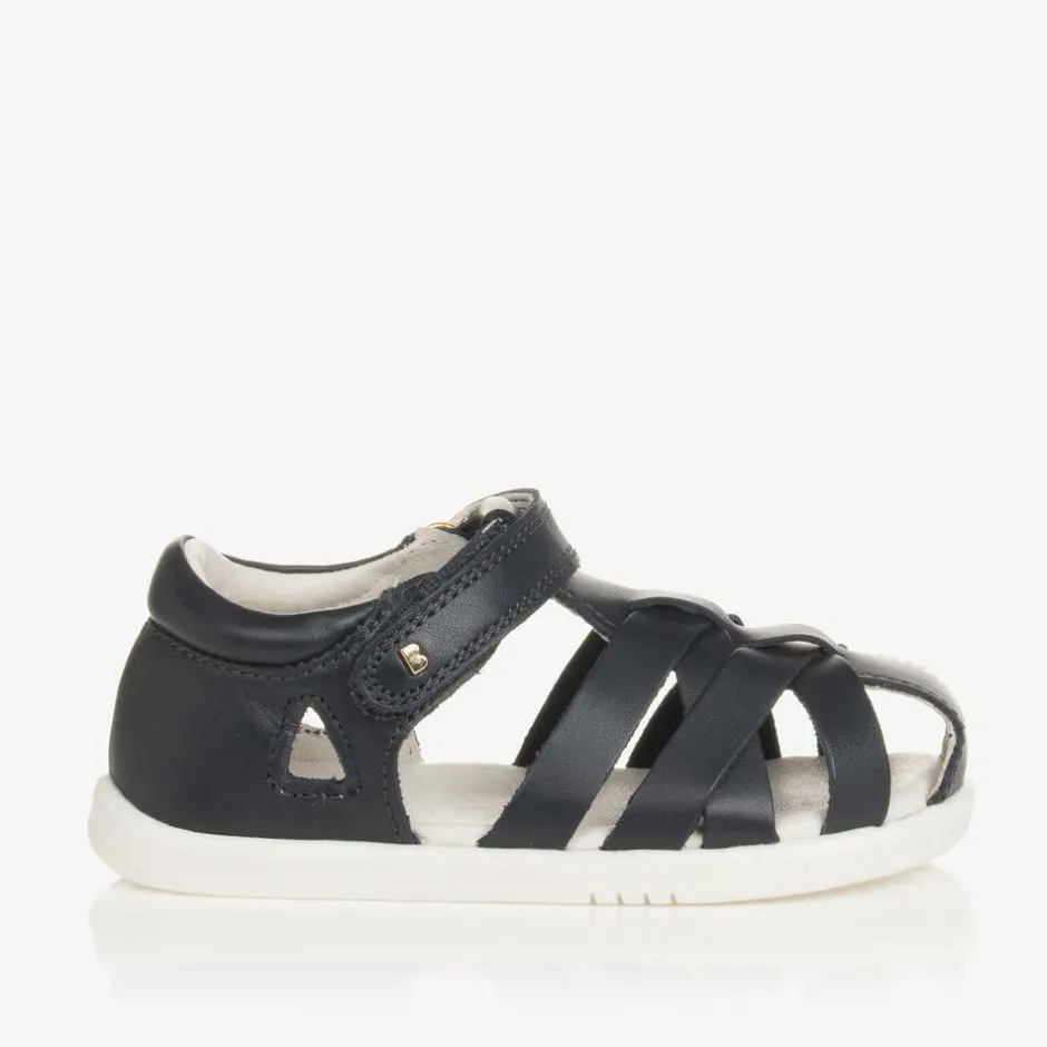Bobux IWalk Navy Blue Leather Velcro Sandals Sale