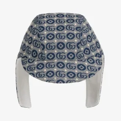 Gucci Navy Blue Logo Baby Hat Hot