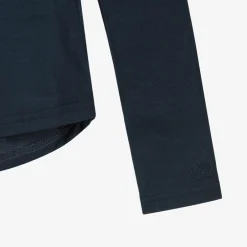 Smalls Merino Navy Blue Merino Wool Roll Neck Top Online