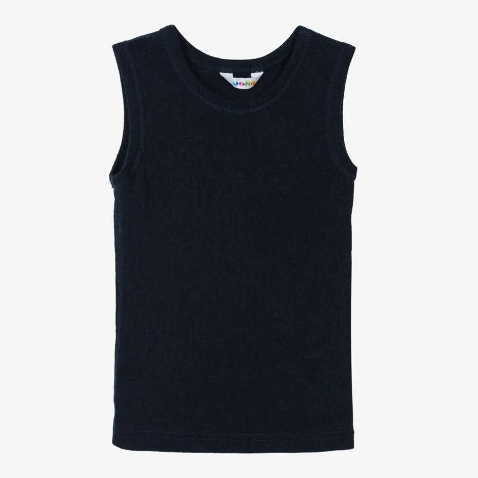 Joha Navy Blue Merino Wool Vest Online