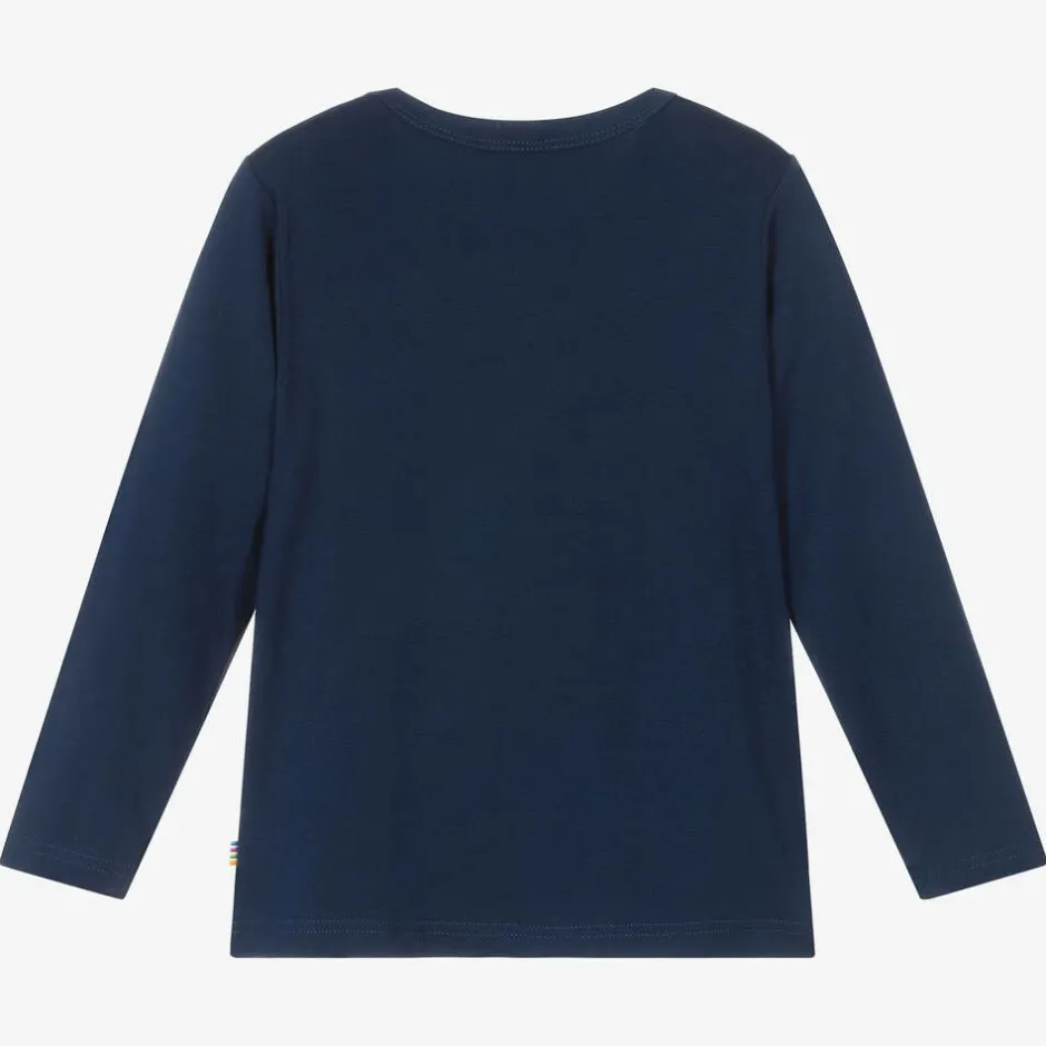 Joha Navy Blue Organic Bamboo Top Outlet