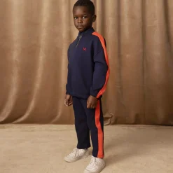 Mini Rodini Navy Blue Organic Cotton Joggers