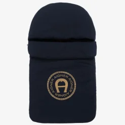 AIGNER Navy Blue Pima Cotton Nest (73cm) Online