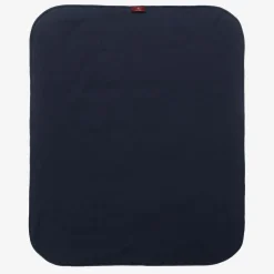 AIGNER Navy Blue Pima Cotton Padded Blanket (90cm) Hot