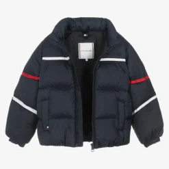 Tommy Hilfiger Navy Blue Puffer Jacket Outlet
