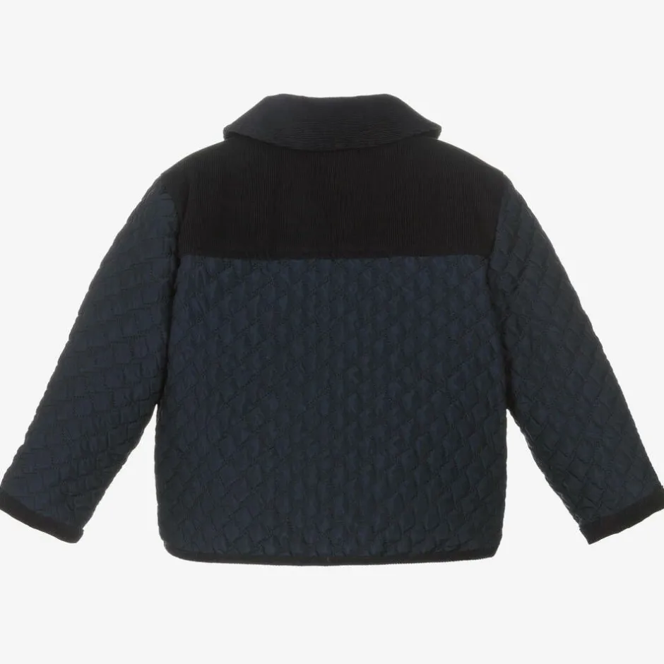 Beatrice amp; George Navy Blue Quilted Jacket Online
