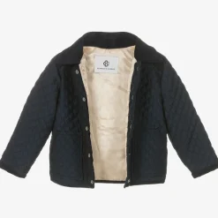 Beatrice amp; George Navy Blue Quilted Jacket Online