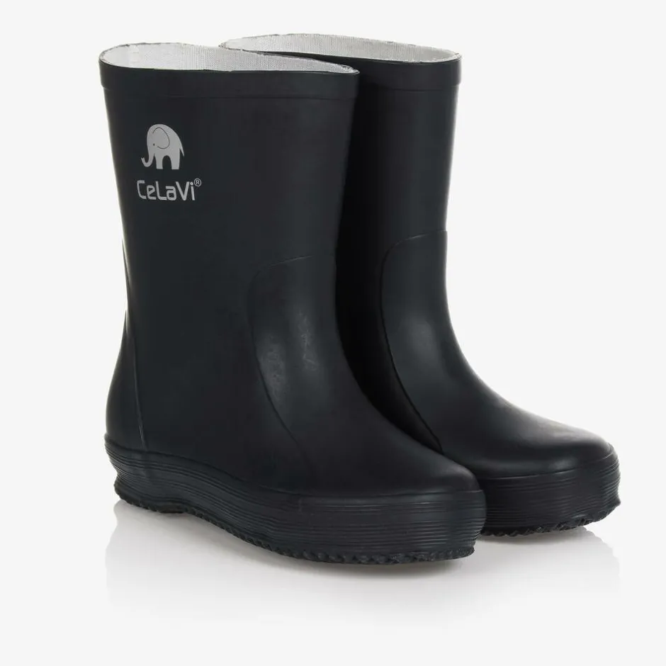CeLaVi Navy Blue Rain Boots Online
