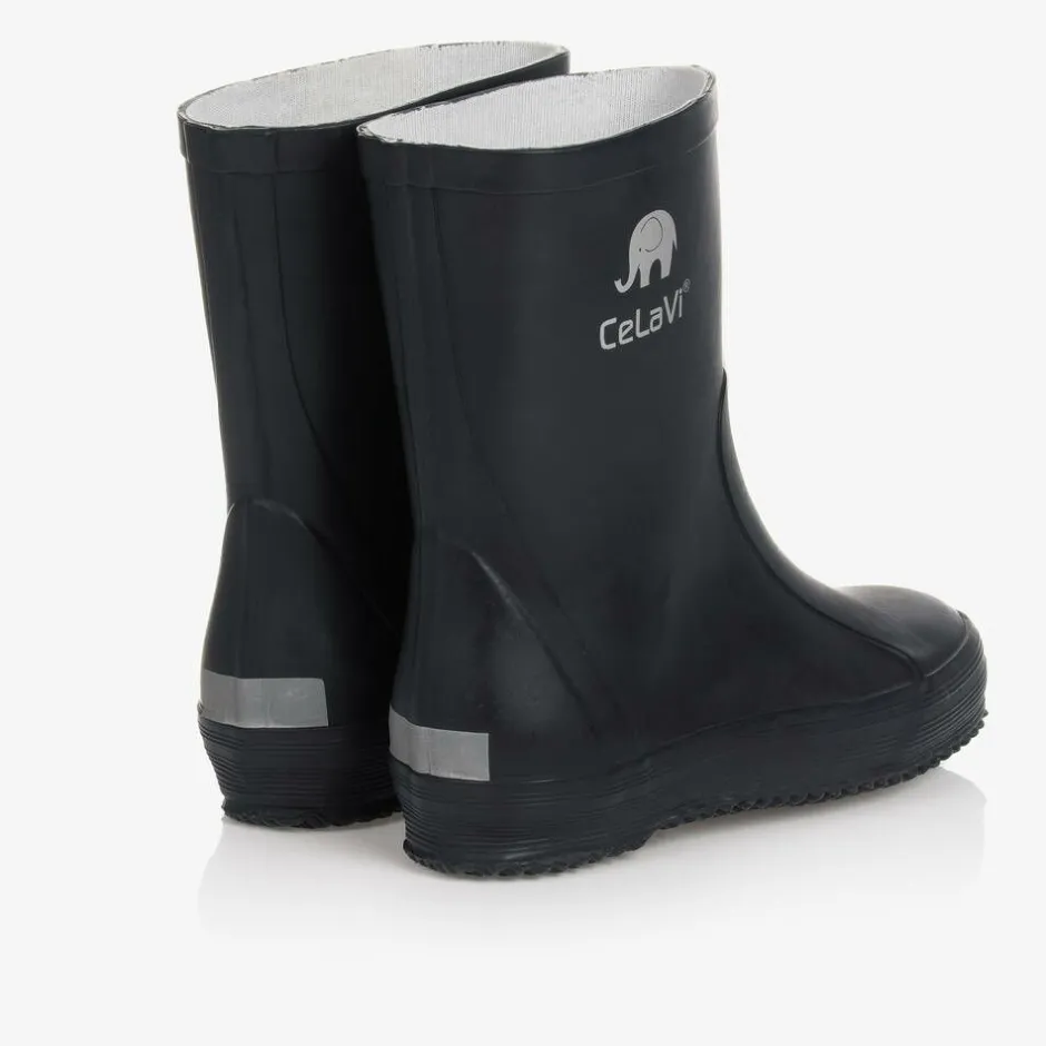 CeLaVi Navy Blue Rain Boots Online