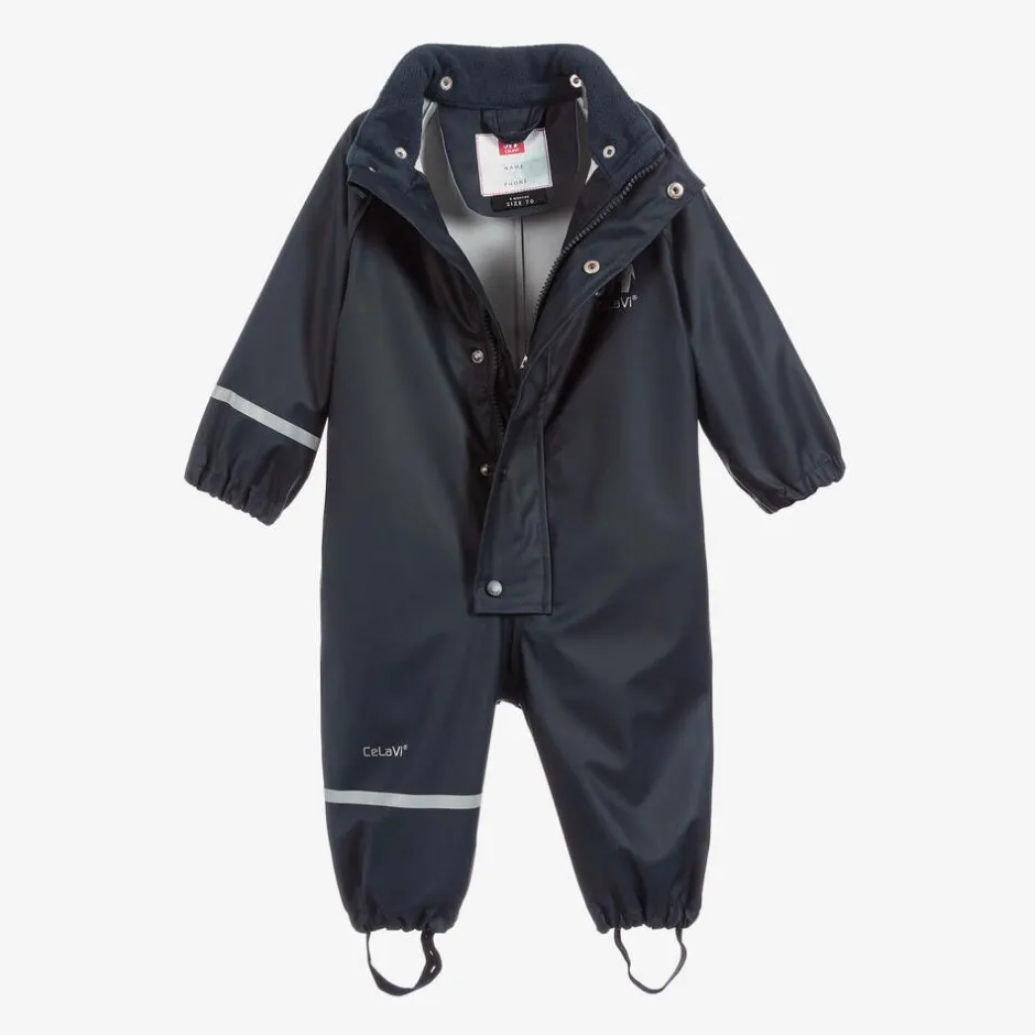 CeLaVi Navy Blue Rainsuit Clearance