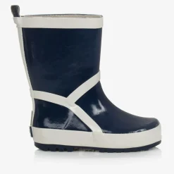 Playshoes Navy Blue Reflective Rain Boots Best