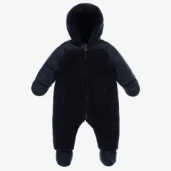 Tartine et Chocolat Navy Blue Reversible Baby Snowsuit Clearance