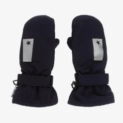 Molo Navy Blue Star Insulated Mittens DarkNight Hot