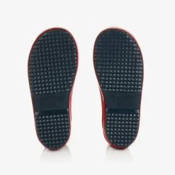 Playshoes Navy Blue Striped Rain Boots Outlet