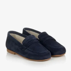 Childrens Classics Navy Blue Suede Shoes Sale