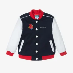 KENZO KIDS Navy Blue Varsity Snake Jacket Outlet