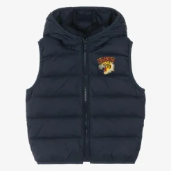 KENZO KIDS Navy Blue Varsity Tiger Down Gilet Discount