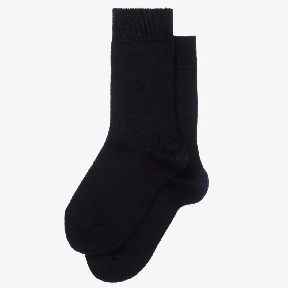 Falke Navy Blue Wool Socks Best